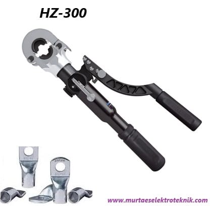HZ-300 16-300 mm² HİDROLİK PABUÇ SIKMA PENSESİ