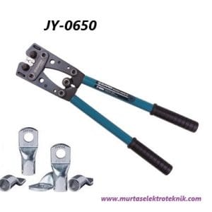 JY-0650 6-50mm² MEKANİK PABUÇ SIKMA PENSESİ