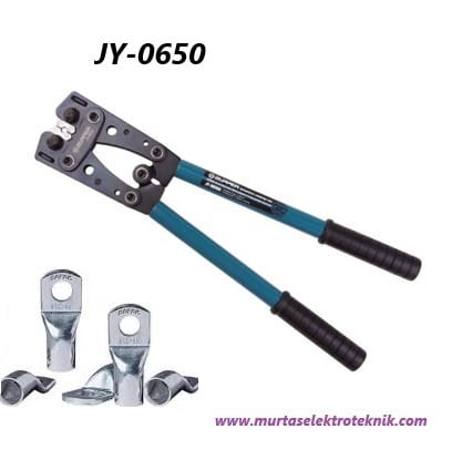 JY-0650 6-50mm² MEKANİK PABUÇ SIKMA PENSESİ